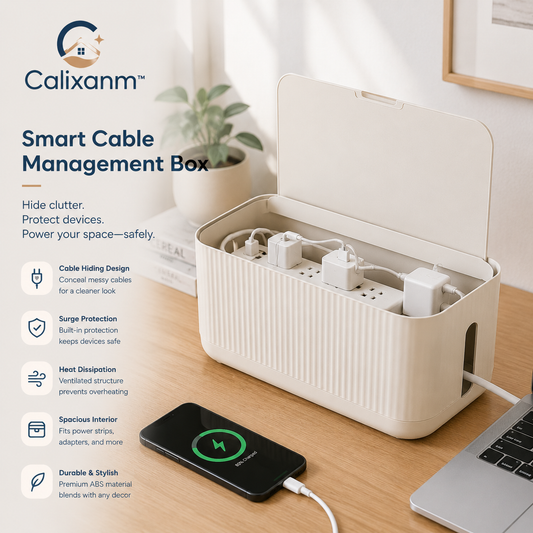 Calixanm™ PowerVault Minimal Cable & Power Management Hub
