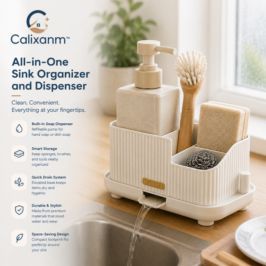 Calixanm™ HydroNest All-in-One Kitchen Sink Care & Cleaning Station